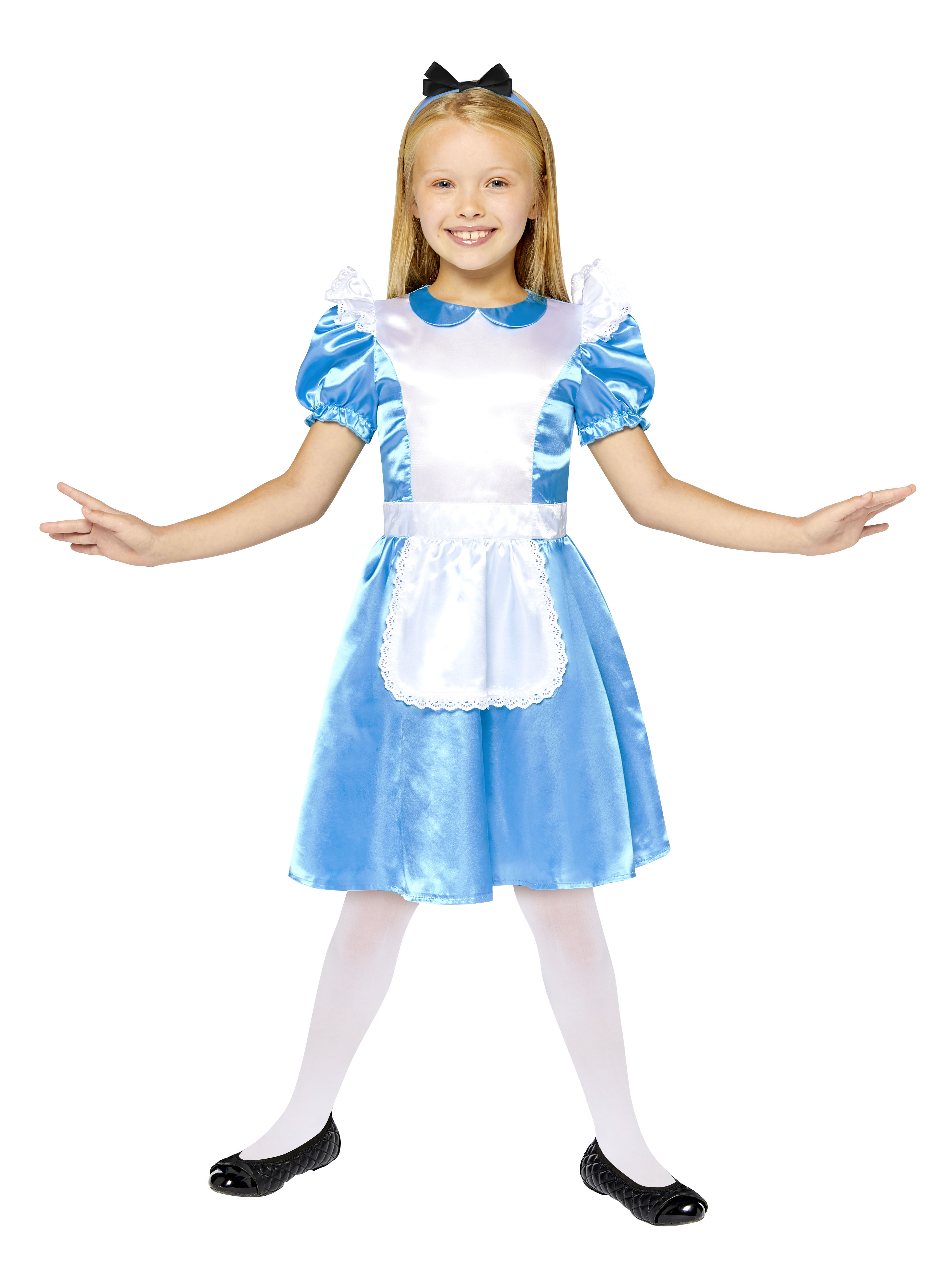 Child Alice Fancy Dress Wonderland Costume Fairytale World Book Day Kids Girls